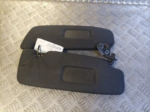 MINI COOPER R52 CONVERTIBLE 2004-2008 SET OF SUN VISORS WITH MIRRORS X2 (BLACK) - Picture 1 of 8