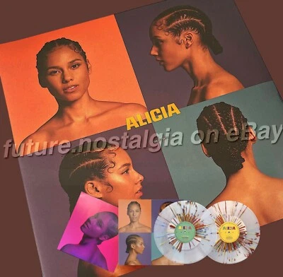 Alicia Keys ALICIA 2020 Limited Clear Rainbow Splatter Vinyl 2LP + Lyric Book - Image 1 of 3