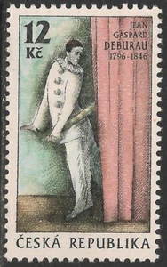 Czechoslovakia #2986 (A1106) VF MNH - 1996 12k Jean Gaspart Deburau, Mime - Picture 1 of 1