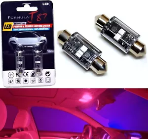 LED Light Canbus Error Free DE3425 5W Red Two Bulb License Plate Replace EO Show - Picture 1 of 11