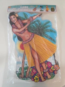 RARE VINTAGE 1979 LUAU CUTOUTS BY THE BEISTLE CO FACTORY SEALED *NEW* - Picture 1 of 5