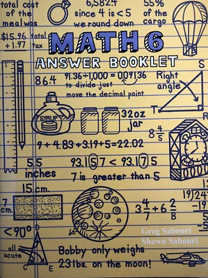 Teaching Textbooks - Math 6 Answer Booklet Homeschool Math Grade 6 - Image 1 of 2