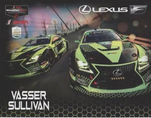 Vasser Sullivan Lexus RC F GT3 GTD 2021 Rolex 24 IMSA WTSC tarjeta de héroe - Imagen 1 de 2