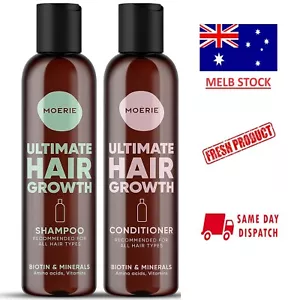 MOERIE ULTIMATE HAIR GROWTH SHAMPOO + CONDITIONER Biotin, Minerals , Amino Acids - Picture 1 of 7