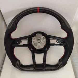 For Audi R8 TT TTRS TTS Real Carbon Fiber Racing Sport Steering Wheel Frame - Picture 1 of 5