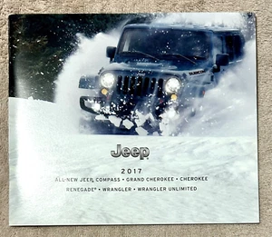 RARE ORIGINAL FACTORY 2017 JEEP MODELS BROCHURE - 20 PAGES - Picture 1 of 8