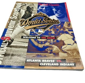 1995 World Series MLB Official Program Atlanta Braves vs Cleveland Indians - Picture 1 of 3