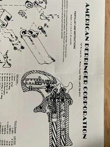 AMERICAN DERRINGER MODELS 1, 4, 6, 7, 8, 10, 11, AD & ADU MANUAL - Bild 1 von 2