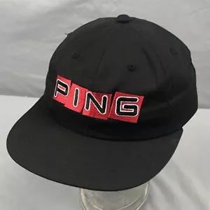 Vintage Ping YOUTH Sombrero de gorra ajustable Ping Man Negro y Rojo - Imagen 1 de 9