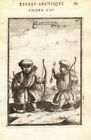 RUSSIAN ARCTIC. 'Samoyedes'. Samoyedic people. Snow shoes. Bows. MALLET 1683