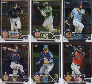 2023 Topps Chrome MLB Baseball - Base Veterans & Rookie Cards - Pick From List - Picture 1 of 97