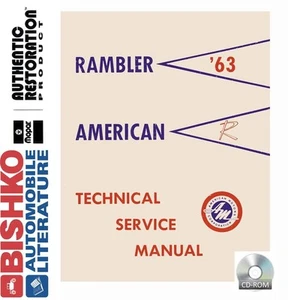 1963 AMC American Rambler Service Shop Repair Manual CD Engine Drivetrain Wiring - Picture 1 of 1