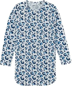 Schiesser 181969 Leoparden Muster Wild Girl  Nachthemd Sleepshirt weiß langarm - Bild 1 von 2