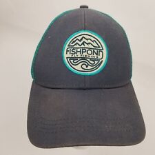 Fishpond Fly Fishing Hat Cap Mesh Back Snap Back Adjustable Gray Blue Teal