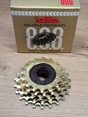 Ricambi bici retrò nuovi con scatola NOS Suntour ruota libera multipla GOLD 5... - Immagine 1 di 4