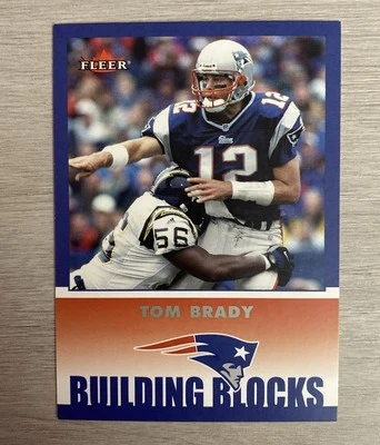2002 FLEER BUILDING BLOCKS TOM BRADY #256 NEW ENGLAND PATRIOTS - Image 1 of 2