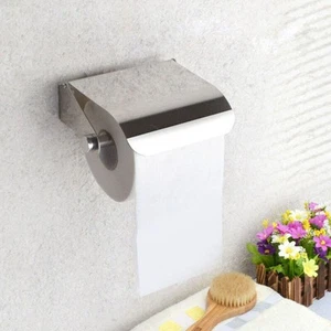 Bathroom Roll Holder Tissue Roll Holder Toilet Paper Stand Dispensers Silver - Picture 1 of 12