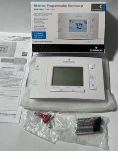 New Emerson 1F83C-11PR 1-Heat 1-Cool Programmable Thermostat 80 Series - Picture 1 of 6