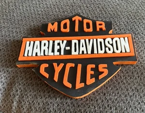 Motor Harley Davidson Cycles Logo Wand Tür Holzschild 12" B x 10 H Handarbeit - Bild 1 von 5