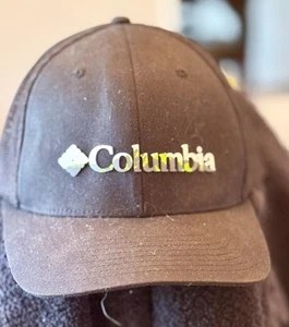 NEW COLUMBIA-BlackFlex  Fit , Mesh Back, BASEBALL Hat/Cap,Camo Logo, Lightweight - Picture 1 of 2