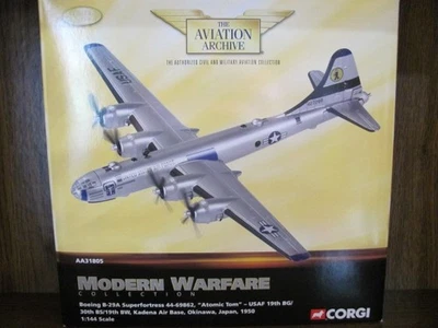 Rare Pop1 1:144 CORGI BOEING B-29A SUPERFORTRESS ATOMIC TOM KADENA AA31805 Japan - Image 1 of 4