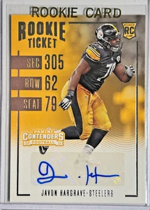 Javon Hargrave AUTO~RC Contenders Rookie Ticket 2016 Autograph Signature Steeler - Picture 1 of 2