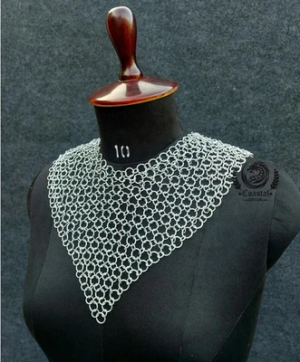 Collar de cota de malla medieval | Collar portátil de cota de malla a tope Foto 1 de 4
