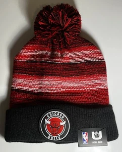 Cappello Chicago Bulls NBA Cuff Knit Pom Stripe - OSFM - Foto 1 di 4