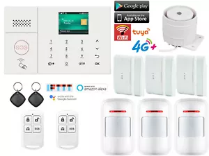 T08 Tuya APP WiFi+4G Wireless Smart Home Security Alarm System+Alexa+Google Home - Picture 1 of 17