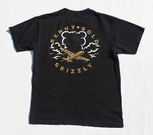 Benny Gold x Grizzly Griptape T Shirt Black Medium Stay Gold Skateboarding FAST - Picture 1 of 6