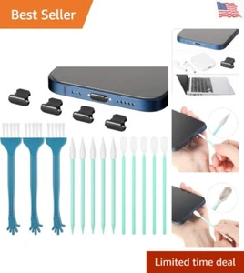 iPhone Cleaning Kit Airpod Cleaner Phone Jack Speaker Brush Charger Port Plugs - Picture 1 of 9