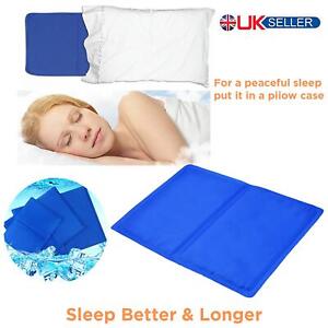 Cooling Gel Pillow Magic Pad Cool Cooling Mat Laptop Cushion Yoga Pet Bed Dog UK