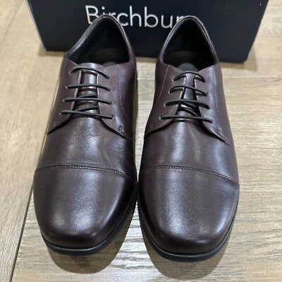 Birchbury Brenston Brown Men's US  10 11 12  Barefoot Leather dress shoe - Image 1 of 4