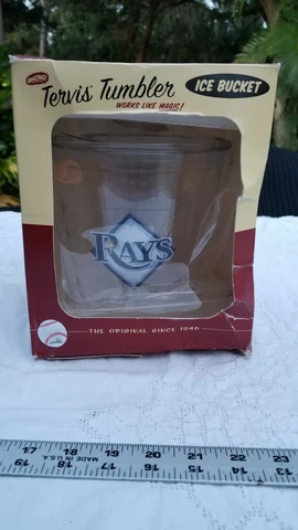 Tervis Tumbler MLB Tampa Bay Devil Rays 2.5 QT Insulated Ice Bucket & Tongs NEW Cover