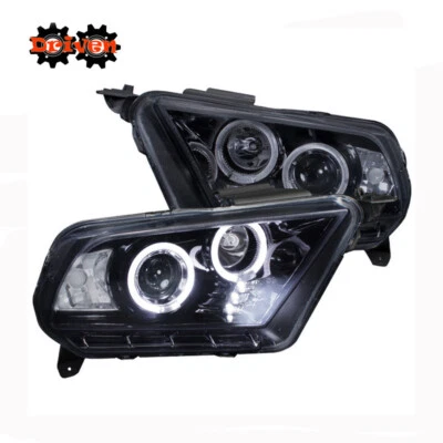 Faros proyectores ahumados LED DRL convertibles GT Cobra SVT 10-14 Ford Mustang Foto 1 de 4