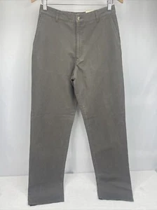 Columbia Gray Cotton Flat Front Relaxed Fit Chino Pants Womens Sz 8 Long NWT - Picture 1 of 8