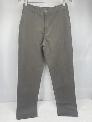 Columbia Gray Cotton Flat Front Relaxed Fit Chino Pants Womens Sz 8 Long NWT - Image 1 of 4