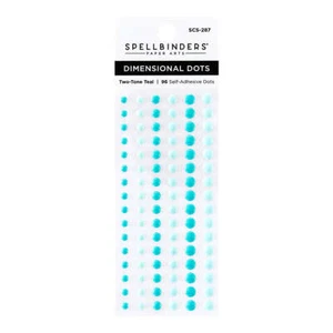 Spellbinders Dimensional Enamel Dots - Two-Tone Teal, SCS-287 - Picture 1 of 2