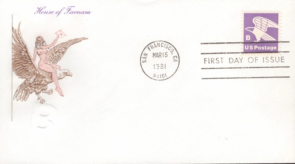 1981 FDC - Scott# 1818 - "B" Rate Issue - Farnam Cachet - Image 1 of 1