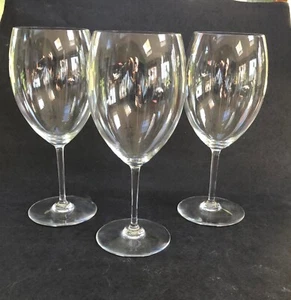 Set 3 large Baccarat Crystal wine tasting Goblets 9 1/2" Signed FRANCE  - Picture 1 of 7