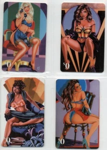 Todd Borenstein - Art of the Curves - prototype card set [4 phone cards] - Picture 1 of 2