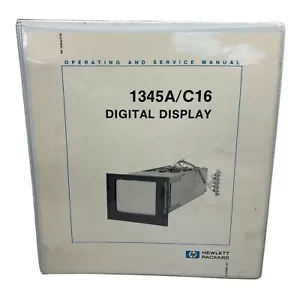 HP 1345A/C16 DISPLAY DIGITALE MANUALE USO E MANUTENZIONE - Foto 1 di 3