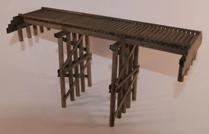 EH5022 Pile Std Gauge Trestle Wood Kit - 48' 2 Bay Bent 5 Leg - O Scale NIB - Picture 1 of 5