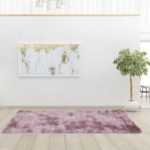 Faux Fur Fluffy Fluffy Shag Rug Thick Modern Solid Geometric Rugs Runners Mats - Picture 1 of 101