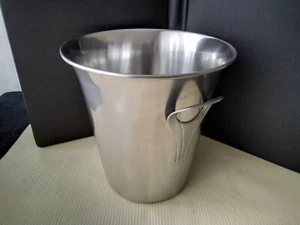 Seau à Champagne en Acier Inoxydable satiné Guy Degrenne NOUVEAU - Imagen 1 de 6