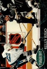 1992-93 Parkhurst Sharks Hockey Card #166 Kelly Kisio