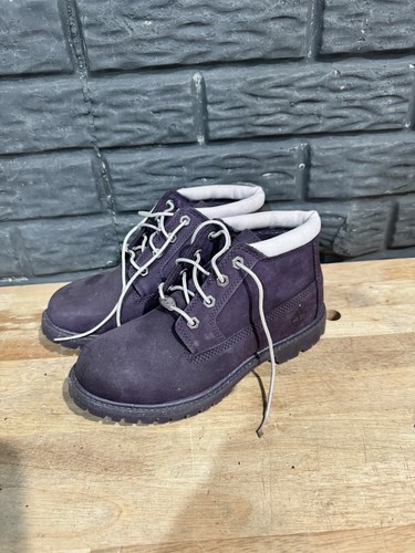 Stivali viola Timberland da donna taglia 6 5 suole glitter