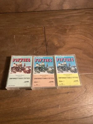 Unforgettable Fifties Compilation Cassette Tapes 1988 Vol 1, 2, 3 Heartland 50s - Image 1 of 4