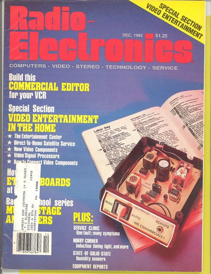 Radio Electronics December 1982 / Video Entertainment in the Home - Image 1 of 1