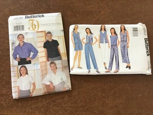 Butterick 6020 6941  ~Blouse Top Shirt Pants Skirt Shorts Vest ~20 22 24 ~ Uncut - Picture 1 of 8